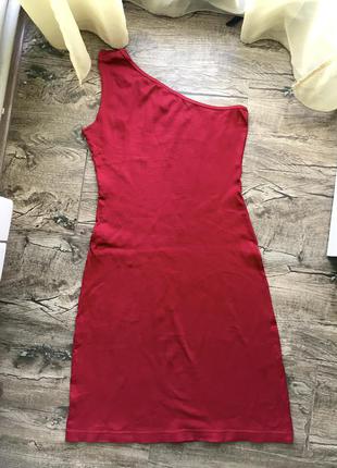Плаття плаття червоне червоне плечі туніка5 фото