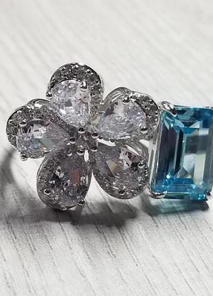 Серебряное кольцо безразмерное 6