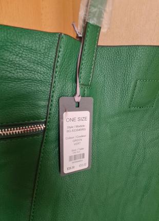 Шикарна зелена сумка-шоппер3 фото