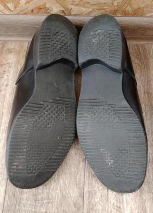 Мужские черные туфли, кожа, 41 р5 фото