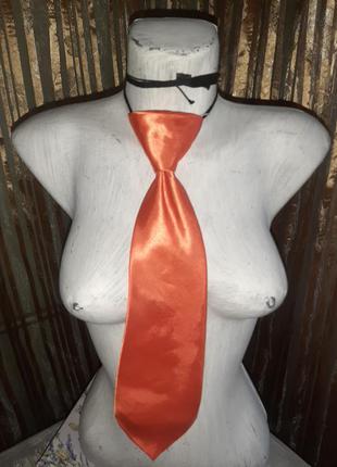Краватка помаранчевий1 фото