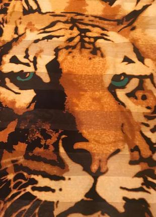 Платок, принт тигровый,тигр6 фото