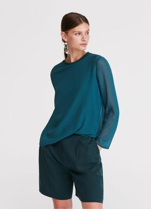 Офисная строгая блузка блузон primark