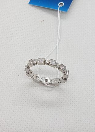 Кольцо серебряное с  кубическим цирконием2 фото