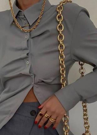 Красивая рубашка из смесовой шерсти zara