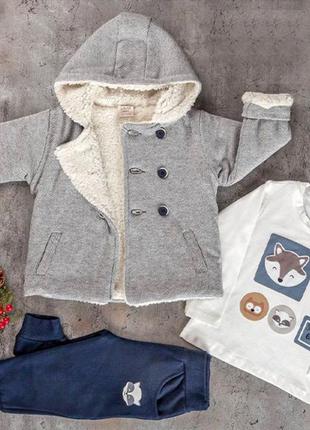 Теплий костюм для новонародженого хлопчика