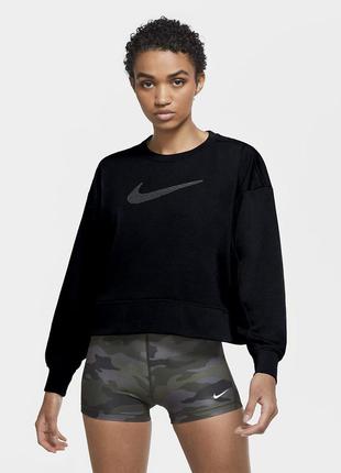 Кофта муж. nike w nk dry get fit crew swsh (арт. cu5506-010)2 фото