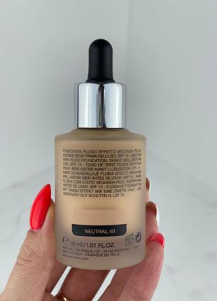 Жидкая тональная основа с эффектом второй кожи kiko liquid skin n407 фото