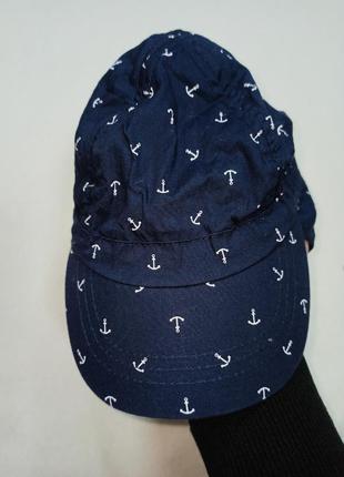 Пляжна кепка панамка з захистом. бавовняна кепка.2 фото