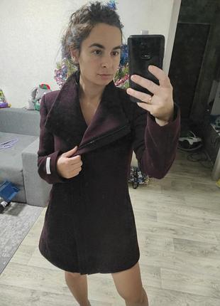 Шерстяное пальто шерсть calvin klein из шерсти