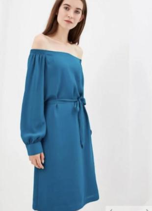 Шифонове плаття на плечі, довгий рукав, сукня