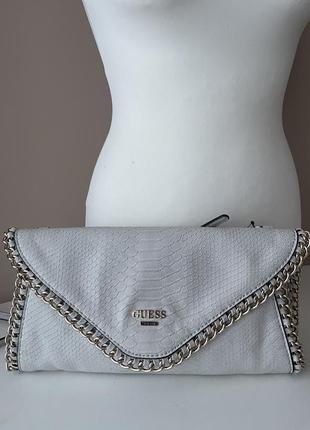 Шкіряна сумка клатч кросбоди бренд TOTE guess