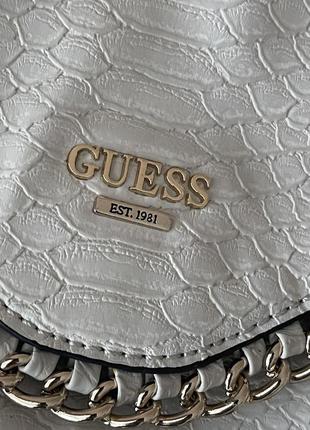 Кожаная сумка клатч кросбоди бренд guess2 фото