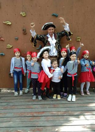 Тельняшка  детская мягкий кулир от 1 до 15 лет , костюм пирата , костюм француза , моряк3 фото