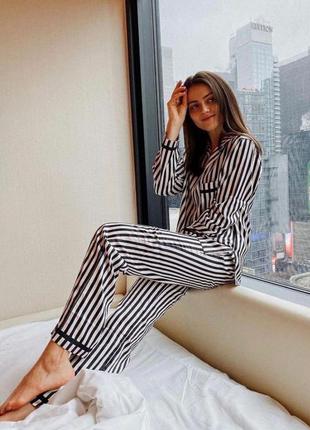 Сатиновая пижама виктория сикрет victoria's secret оригинал