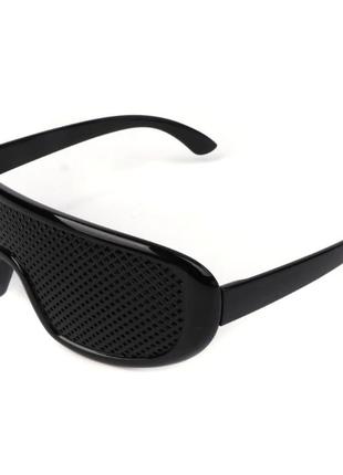 Окуляри-перфораційні "sport". перфораційні окуляри з дірочками. окуляри тренажер для покращення зору3 фото