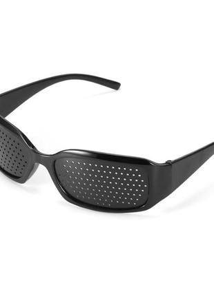 Окуляри-перфораційні "sport 2". перфораційні окуляри з дірочками. окуляри тренажер для покращення зору1 фото