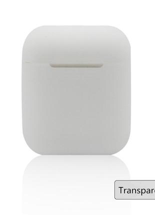 Захисний силіконовий чохол для airpods 1/2 та tws прозорий