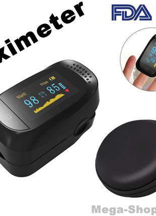 Пульсоксиметр пульсометр оксиметр на палец pulse oximeter s37bb измеритель пульса, кислорода, уровня сатурации