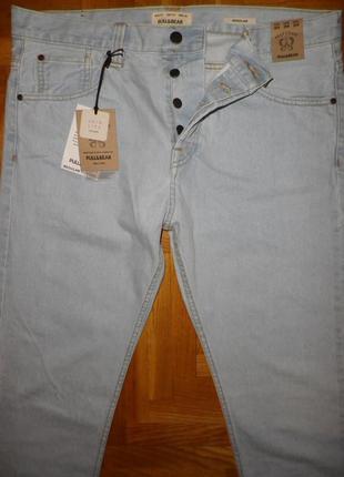 Джинсы мужские pull & bear (pakistan) selvedge denim w364 фото