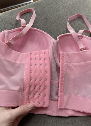 Топ корсет рожевий бюстьє