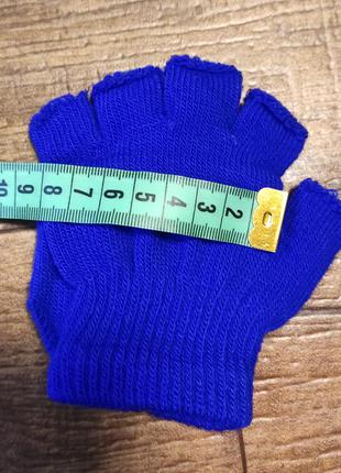 Митенки варежки перчатки без пальцев 3-5л для девочки дівчинки6 фото