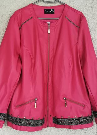 Куртка из искусственной кожи