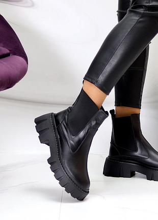 Черевики жіночі шкіра зима