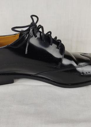 Эксклюзивные мужские кожаные нарядные выходные туфли melvin & hamilton 46 размер7 фото