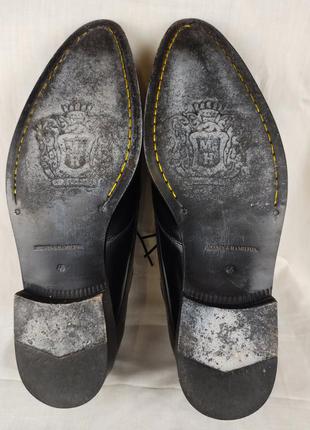 Эксклюзивные мужские кожаные нарядные выходные туфли melvin & hamilton 46 размер10 фото