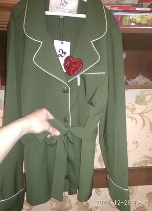 Пиджак(пижамный стиль)