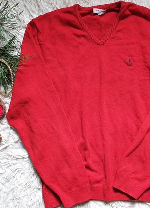 Класний вовняний светр calvin klein! розмір -xl