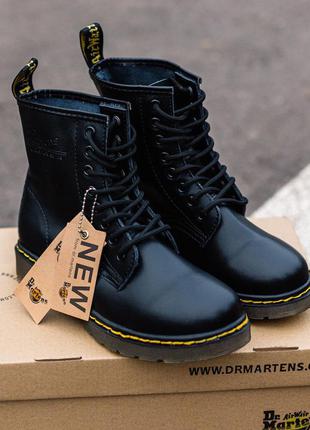 Мужские высокие кожаные ботинки dr.martens демисезон