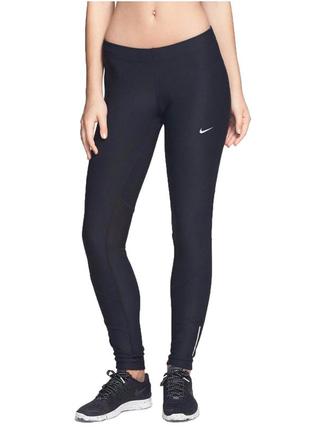 Женские лосины леггинсы тайтсы nike women stay warm running tights, 717413-010