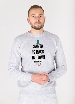 Свитшот новогодний, різдвяний светр, новорічний чоловічий світшот1 фото