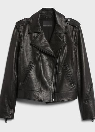 Кожаная куртка banana republic essential leather moto jacket  оригинал оригінал original хит сезона!1 фото