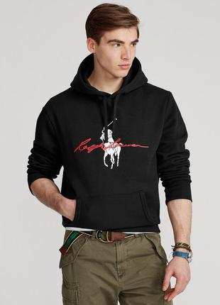 Худи polo ralph lauren big pony logo fleece hoodie оригинал оригінал original хит сезона!4 фото