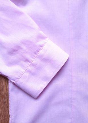 Рубашка розовая primark slim fit (англия) s , хлопок7 фото