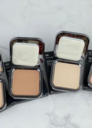 Матовая пудра kiko milano matte fusion pressed powder №072 фото