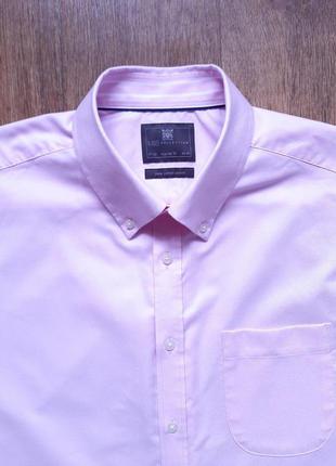 Тенниска marks&spencer regular розовая сиреневая 17,5" xxl xl коттон 100%