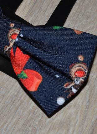 Новогодний галстук бабочка c&a. новорічна краватка метелик різдвяна рождественская фирменная брендовая крутаякарнавальный костюм маскарадный7 фото
