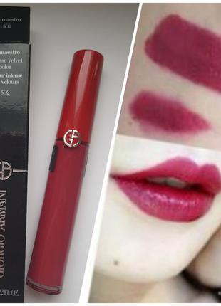 Giorgio armani lip maestro intense velvet color - жидкая помада