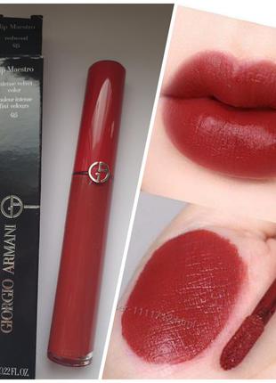 Giorgio armani lip maestro intense velvet color - жидкая помада