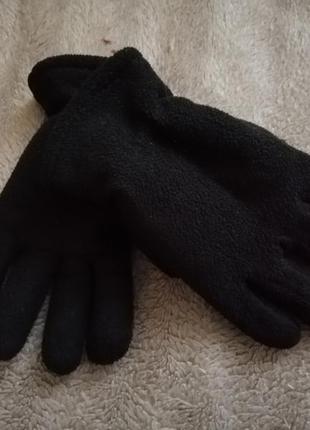 Тепленькі подвійні флісові рукавички.
