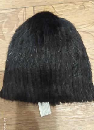 Шапка норка для девочки