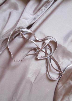 Шикарный атласный халат на запах цвета пыльной розы la senza 🌹💕🌹5 фото