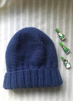Комплект зимняя шапка и варежки  полушерсть, цена за единицу,6 фото