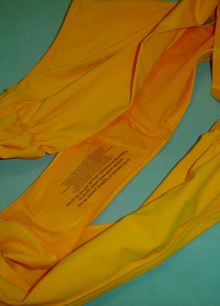 Низ от купальника женские плавки размер 48-50 / 14 бикини желтые с отворотом новые2 фото