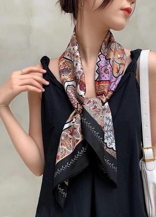 Платок 90х90 микс принтов