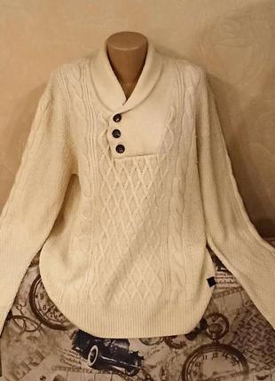 Теплий чоловічий реглан, светр, джемпер, велика в'язка